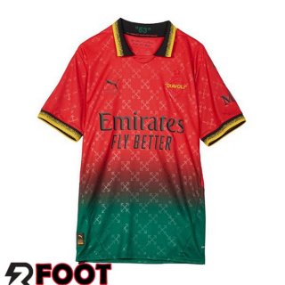 Maillot de Foot AC Milan Quatrieme Rouge Vert 2024/2025