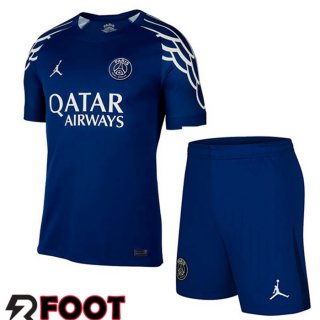 Maillot de Foot Paris PSG Enfant Quatrieme Bleu Royal 2024/2025
