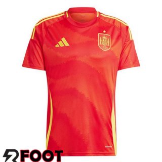 Maillot Foot Equipe Espagne Domicile Rouge UEFA Euro 2024