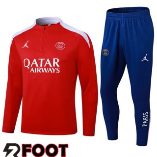 Ensemble Survetement de Foot Jordan Paris PSG Rouge 2025/2026