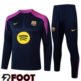 Ensemble Survetement de Foot FC Barcelone Bleu Royal 2025/2026