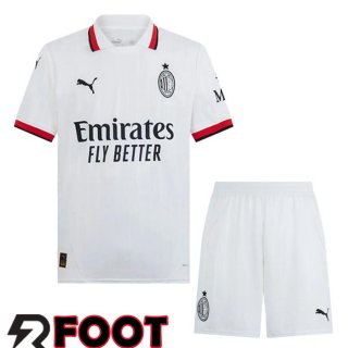 Maillot de Foot AC Milan Enfant Exterieur Blanc 2024/2025
